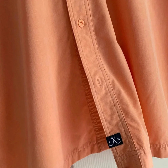 Salt Life Shirt Size XL Live Salty SLX Performance Stretch Fishing Orange Vented - Picture 11 of 11